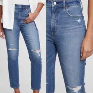 GAP VINTAGE SLIM HIGH-RISE DISTRESSED JEAN SIZE 30 / 10R